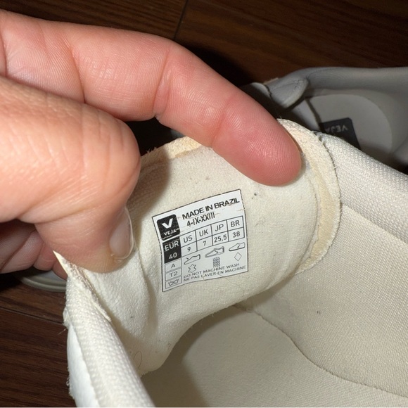 VEJA RECIFE LEATHER WHITE PLATINE - Picture 9 of 13